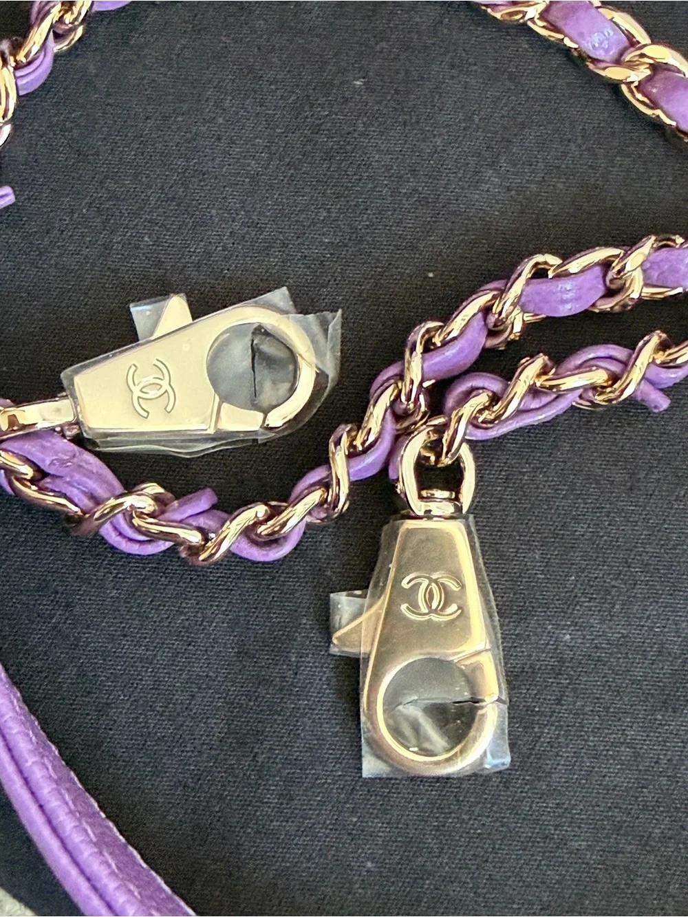 NEW w/ Receipt CHANEL 22P Purple Violet Caviar Light GHW Small Coco Handle Flap